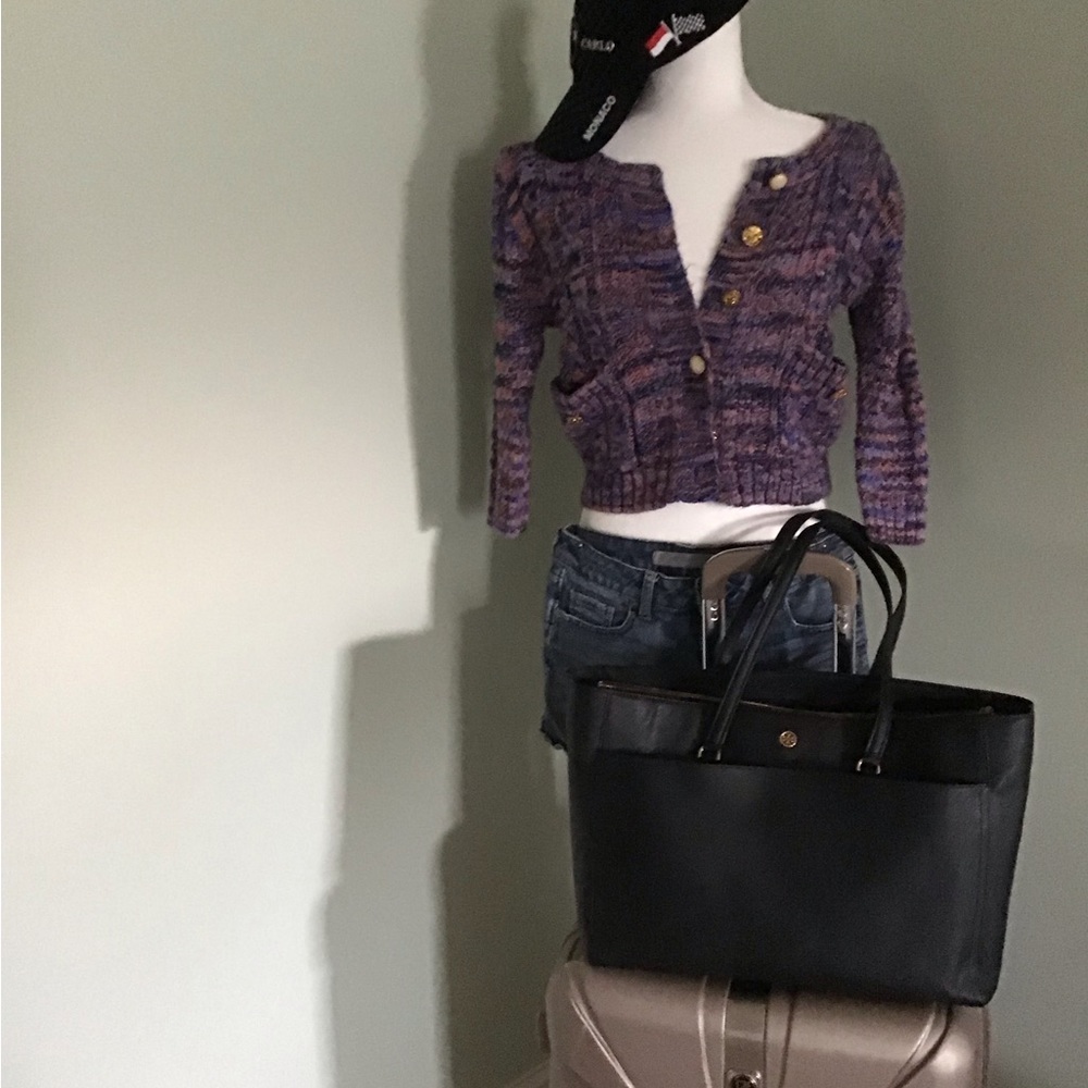 Crop top, Sweater, size small, pink and purple - Picture 3 of 8